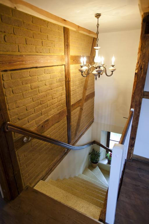 Pension Alte Schmiede Zabeltitz Esterno foto